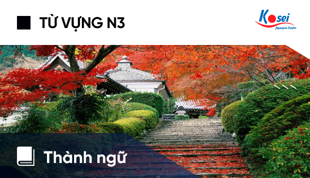 Từ vựng tiếng Nhật N3: Thành ngữ